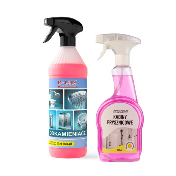 Zestaw D-LUX Odkamieniacz 1L + D-LUX Kabiny Prysznicowe 500ml