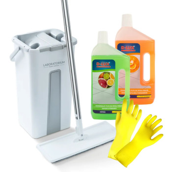 Zestaw Mop Kompaktowy + 2 Płyny do podłóg