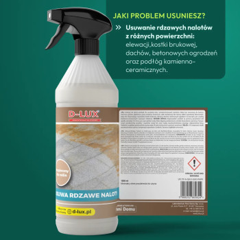 Środek do usuwania rdzy - D-LUX Preparat do usuwania rdzawych nalotów 1l