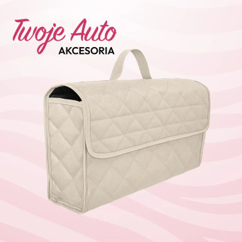 Kuferek samochodowy beżowy