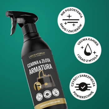 Płyn do czyszczenia czarnej i złotej armatury 500ml