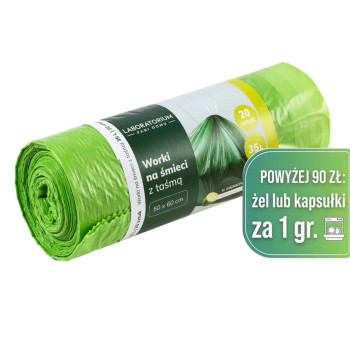 Laboratorium Pani Domu  Worki na śmieci zapachowe 35l z taśmą 20szt