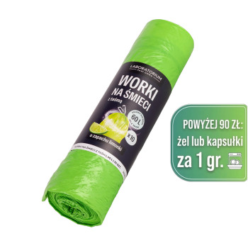 Laboratorium Pani Domu  Worki na śmieci zapachowe 60l z taśmą 10szt