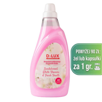 D-LUX Koncentrat Perfumowany Do Płukania Tkanin - Sandalwood, White Flowers & Fresh Fruits 1l