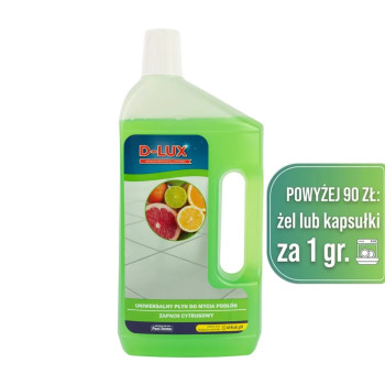 D-LUX Podłogi bez smug Citrus - Płyn do mycia podłóg 1L