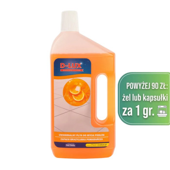 D-LUX Podłogi bez smug Brazylijska pomarańcza - Płyn do mycia podłóg 1L
