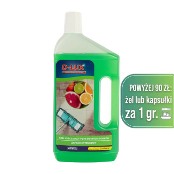 D-LUX Podłogi nabłyszczający Citrus - Płyn do mycia podłóg 1 l