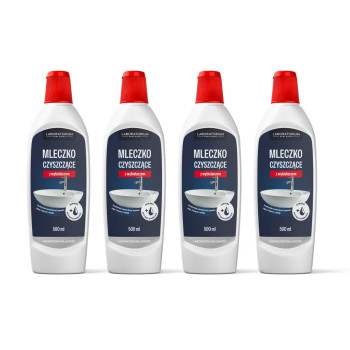 D-LUX - Mleczko Czyszczące Z Wybielaczem 500 Ml - Zestaw 4 butelek z rabatem i Darmową Wysyłką