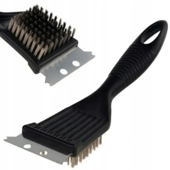 Szczotka ze skrobakiem do czyszczenia grilla i rusztów 1szt