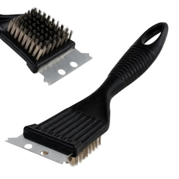 Szczotka ze skrobakiem do czyszczenia grilla i rusztów 1szt