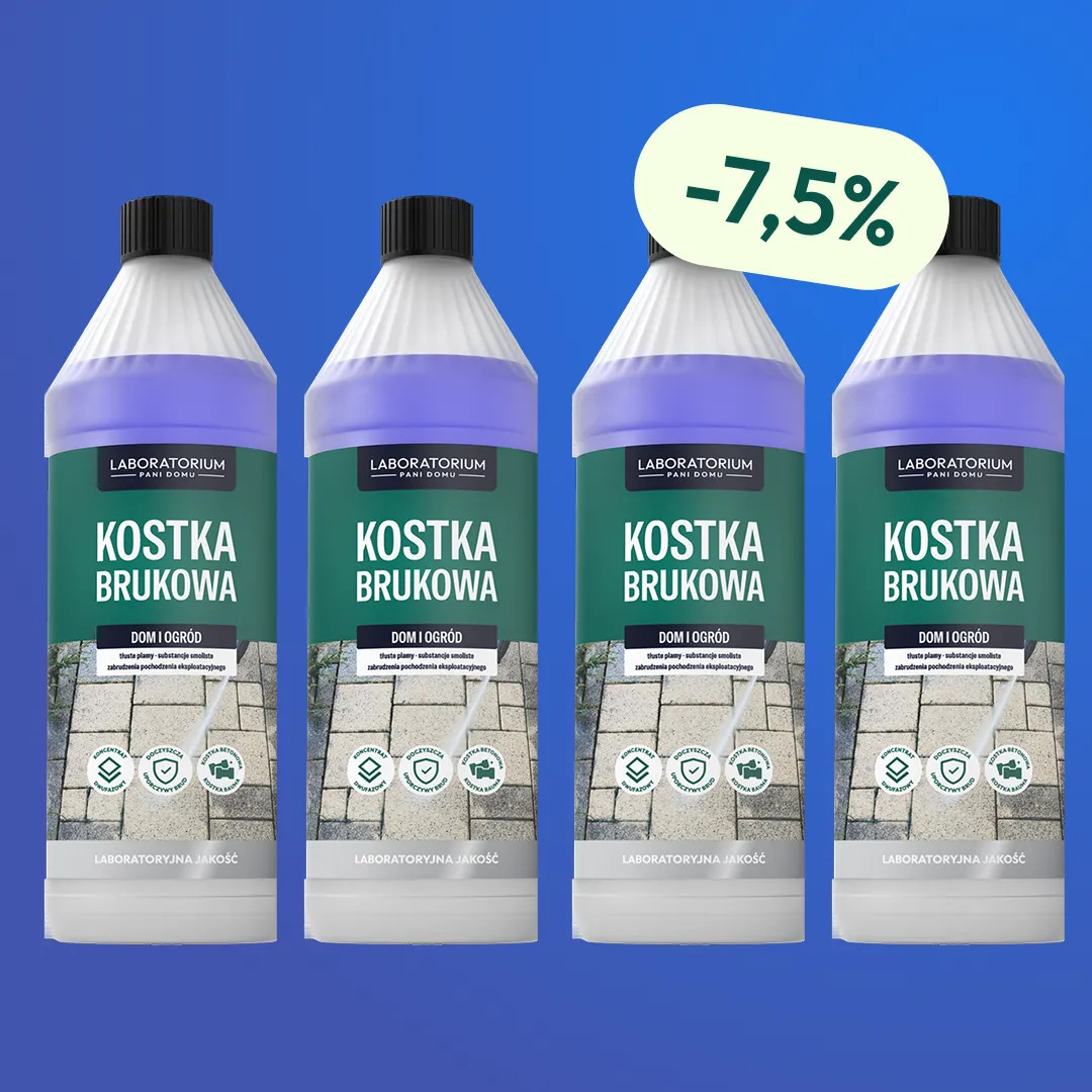 D-LUX - Kostka Brukowa 1l - Zestaw 4 Butelek z Rabatem i Darmową Wysyłką