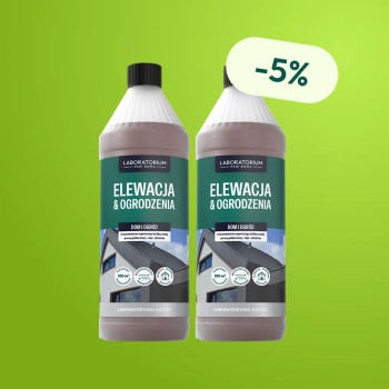 D-LUX - Płyn Do Czyszczenia Elewacji, Ogrodzeń I Dachów 1l - Zestaw 2 Butelek z Rabatem