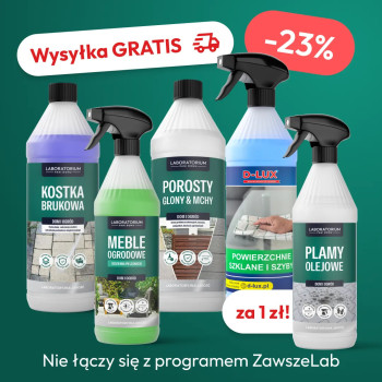 Zestaw do czyszczenia wokół domu z płynem na plamy olejowe za 1 zł, rabatem i darmową wysyłką