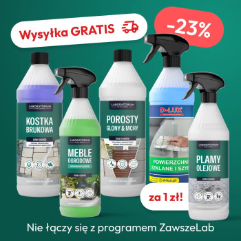 Zestaw do czyszczenia wokół domu z płynem na plamy olejowe za 1 zł, rabatem i darmową wysyłką